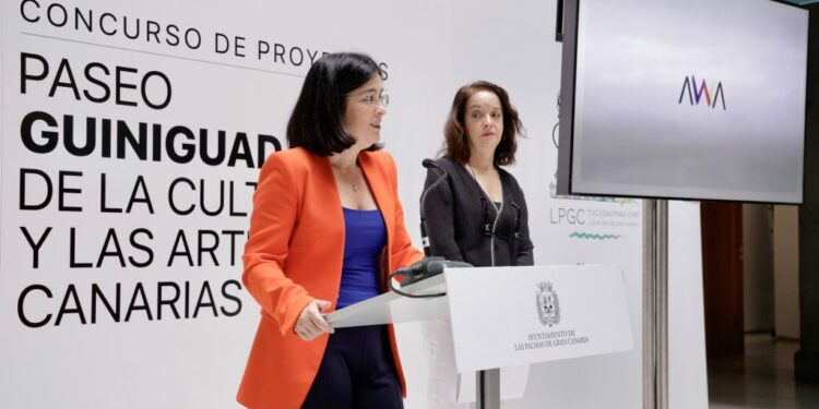 Darias durante el acto de presentación de la presentación de la propuesta ganadora. 2