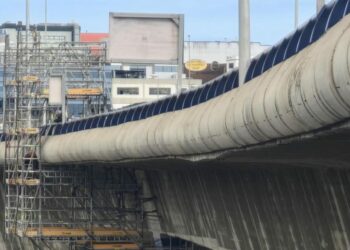 El viaducto del Guiniguada de la circunvalación de Las Palmas se cierra tráfico el viernes