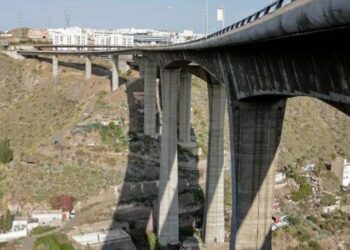 Esperan poder reabrir al tráfico pesado el viaducto del Guinguada (GC-3) en próximos días