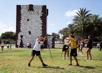 Cerca de doscientos escolares disfrutan en La Gomera de los juegos y deportes tradicionales
