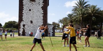 Cerca de doscientos escolares disfrutan en La Gomera de los juegos y deportes tradicionales