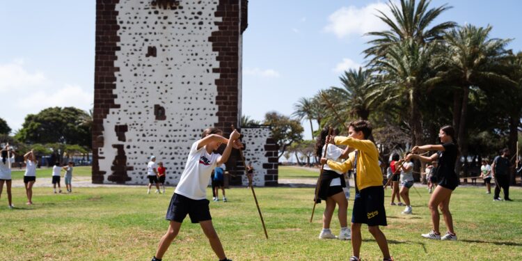 Cerca de doscientos escolares disfrutan en La Gomera de los juegos y deportes tradicionales