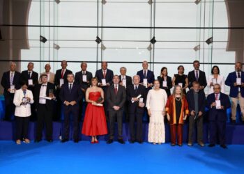 Un momento durante el acto