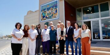 Esther Monzón visita las obras ejecutadas en el Consultorio Local de Playa de Arinaga