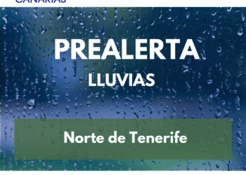 El Gobierno de Canarias declara la prealerta por lluvias en el norte de Tenerife