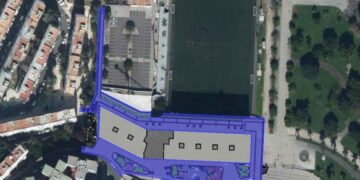 PLANO - El Ayuntamiento licita la urbanización del entorno del parque de Las Rehoyas con más zonas verdes y accesos peatonales