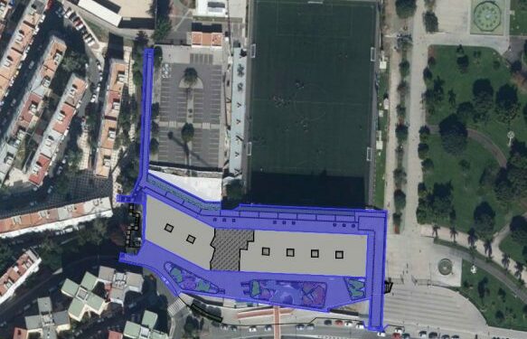 PLANO - El Ayuntamiento licita la urbanización del entorno del parque de Las Rehoyas con más zonas verdes y accesos peatonales