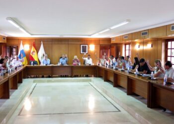 PLENO EXTRAORDINARIO DE SAN BARTOLOMÉ DE TIRAJANA2 momento de la votación (1)