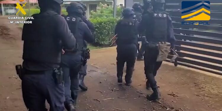 Desarticulada una organización criminal que importaba en contenedores cocaína oculta en fruta desde Costa Rica hasta diferentes puntos de Europa