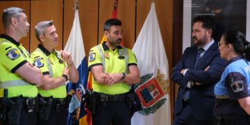 Agentes de la Policía Local de Las Palmas de Gran Canaria asisten a una formación en materia de tráfico en Mérida 3