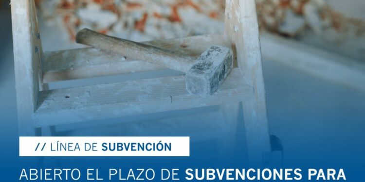 Cartel subvenciones rehabilitación de viviendas Plan de Vivienda de Canarias 2020-2025