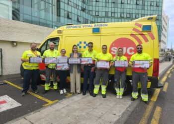 El SUC incluye en sus ambulancias tableros básicos de comunicación para personas con dificultades en el habla