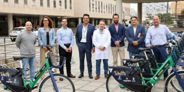 El Hospital Doctor Negrín dispone de una estación de Sítycletas eléctricas para usuarios y profesionales
