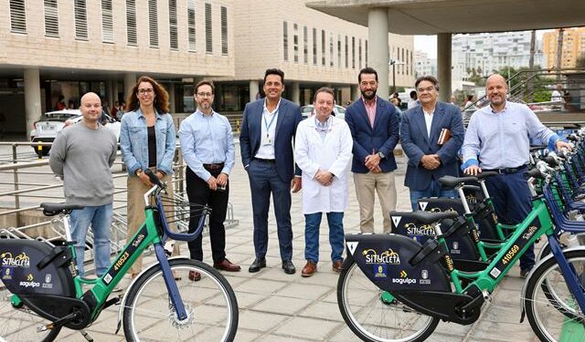 El Hospital Doctor Negrín dispone de una estación de Sítycletas eléctricas para usuarios y profesionales