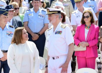 Un momento durante el acto