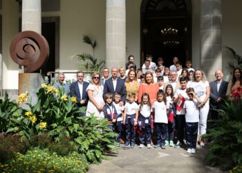 Un momento durante el acto