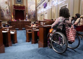 Un momento durante el acto