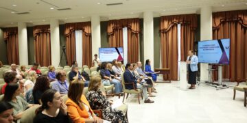 Un momento durante la jornada