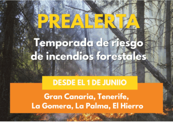 El Gobierno activa la prealerta por riesgo de incendios forestales en islas occidentales y Gran Canaria