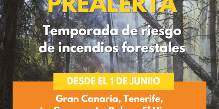 El Gobierno activa la prealerta por riesgo de incendios forestales en islas occidentales y Gran Canaria