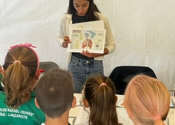 Casi mil escolares participan en la I Feria de Salud Escolar de Tías organizada por la enfermería escolar
