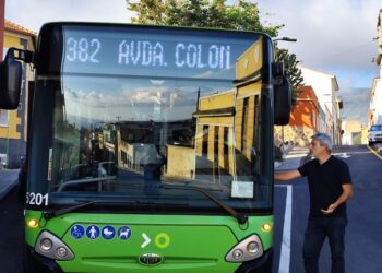 Reactivada la línea 382 tras las obras de saneamiento en la Calle Nueva