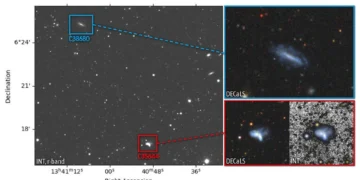 Estudian la «extraordinaria» fusión de dos galaxias enanas «en medio de la nada»