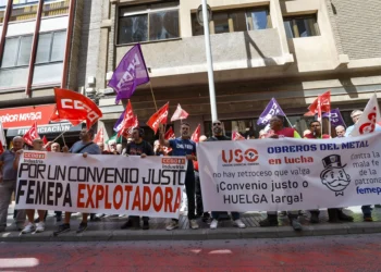 Los trabajadores del metal se concentran en Las Palmas para reclamar mejoras salariales