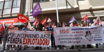 Los trabajadores del metal se concentran en Las Palmas para reclamar mejoras salariales