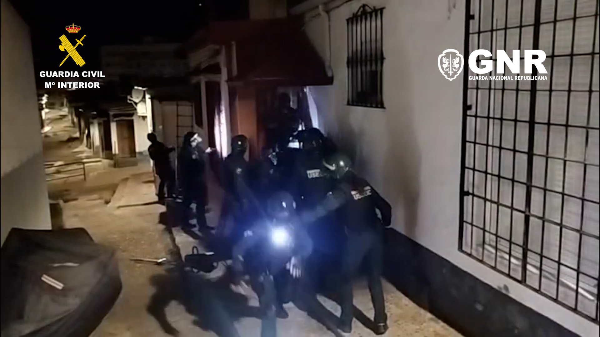 La Guardia Civil y la Guarda Nacional Republicana de Portugal desarticulan la principal estructura narcologísitica de la península ibérica