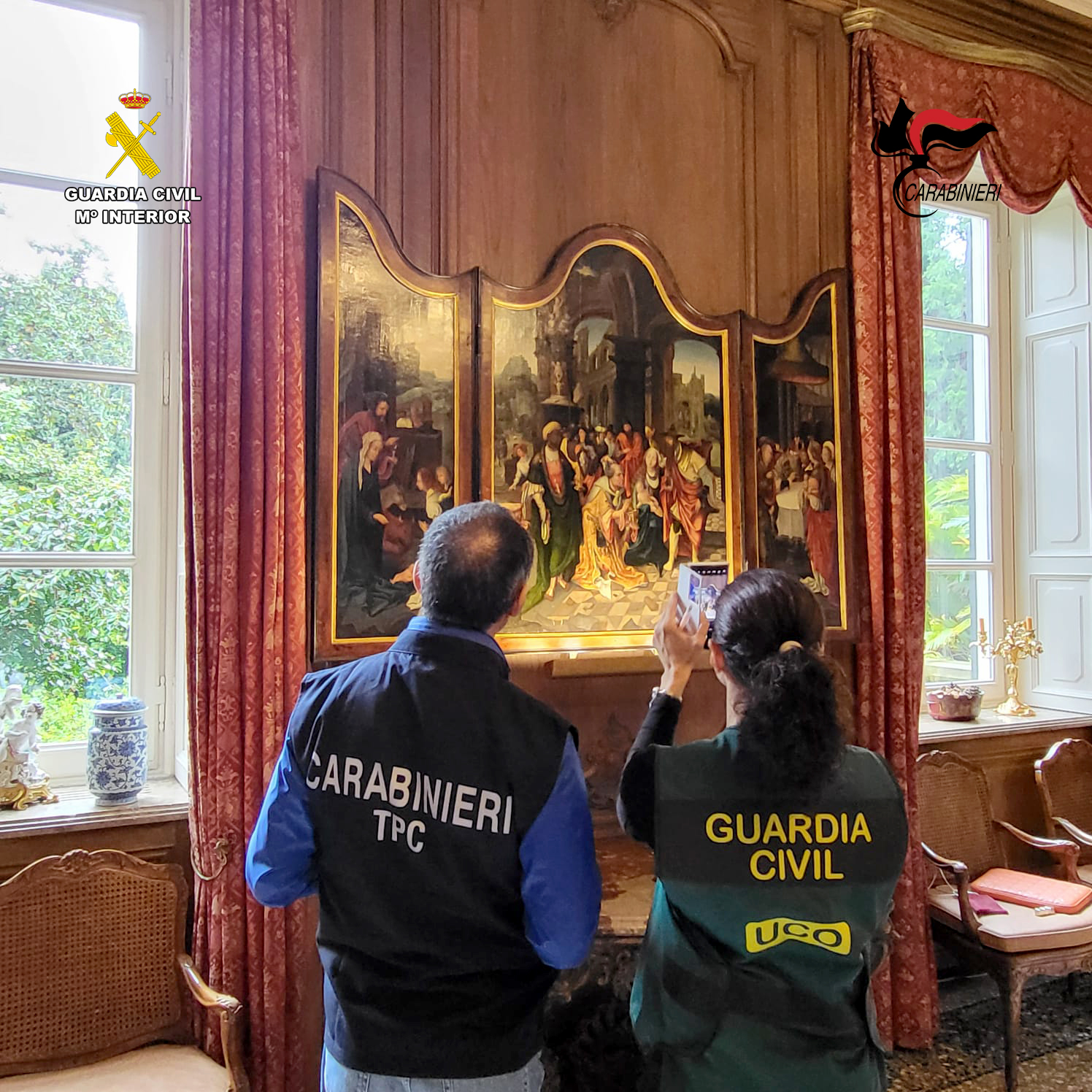 La Guardia Civil recupera más de 60 bienes culturales ilegalmente exportados desde España a Italia