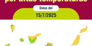 Sanidad activa avisos de riesgo para la salud por superación de umbrales de riesgo en zonas de meteosalud