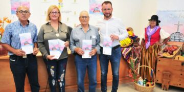 Benito Pérez Franco, Elena Álamo, el pregonero Juanito Ramírez y José Carlos Álamo