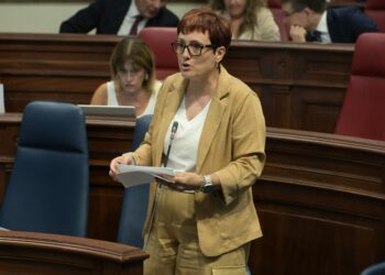 Candelaria Delgado acusa a la oposición de mentir y presentar datos falsos en el Parlamento
