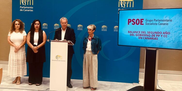 El PSOE denuncia el fracaso del Gobierno de Clavijo tras dos años de “abandono social, más desigualdad y más ineficacia”
