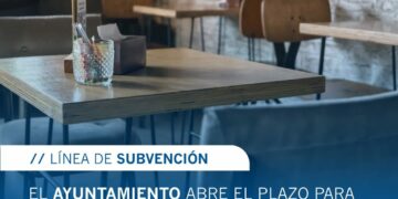 Cartel línea de subvención renovación de mobiliario