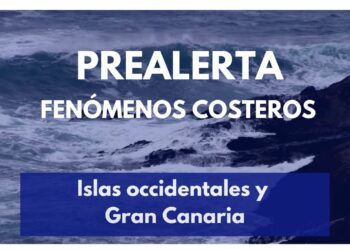 El Gobierno declara la prealerta por fenómenos costeros en las islas occidentales y Gran Canaria
