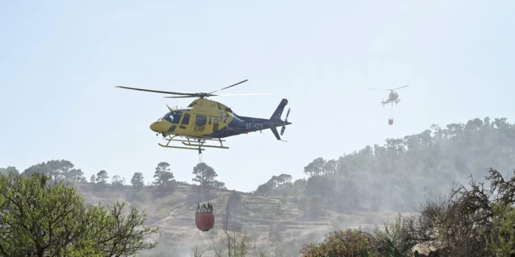 Estabilizado el conato de El Hierro, que se declaró en el mismo punto que el fuego de 2006