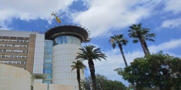 La helisuperficie del HUC acogió 211 aterrizajes de los helicópteros del SUC durante 2024