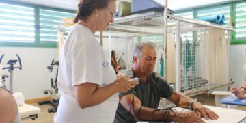 Los fisioterapeutas del Hospital Molina Orosa han realizado cincuenta mil tratamientos a lo largo de este año