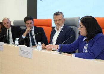 Carolina Darias, alcaldesa de Las Palmas de Gran Canaria, en el acto del 45 aniversario de la FEMP