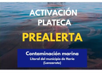 El Gobierno activa el PLATECA en situación de prealerta por posible contaminación marina en Lanzarote