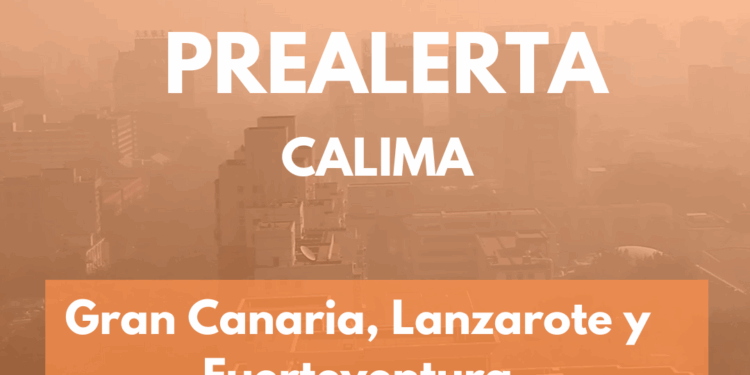 El Gobierno de Canarias declara la prealerta por calima en las islas orientales