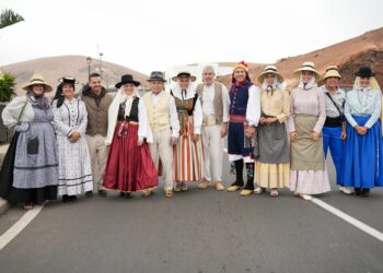 Un momento durante la romería