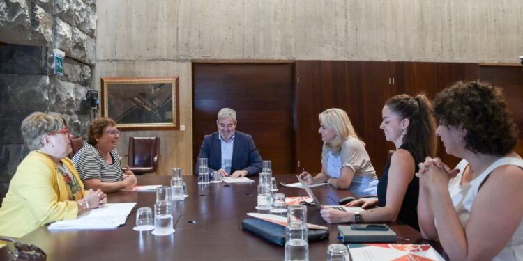 Clavijo y Monzón analizan con la Federación de Salud Mental los recursos asistenciales del SCS