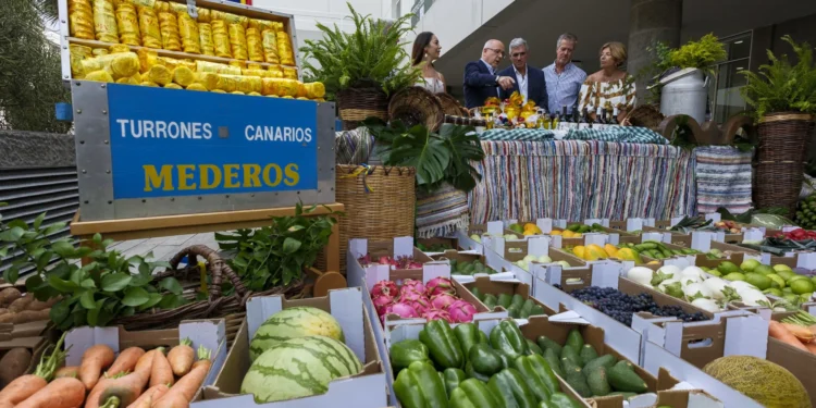 La carreta del Cabildo de Gran Canaria en romería del Pino, diseñada para llevar el máximo de solidaridad