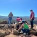 El concejal de Cultura y Patrimonio Histórico, Julián Melián, durante una visita a los trabajos en el Tagoror de El Gallego