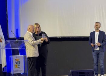 El historiador Fernando Bruquetas intervino en el acto inaugural hablando sobre la Romería de Santiago el del Pinar (1)