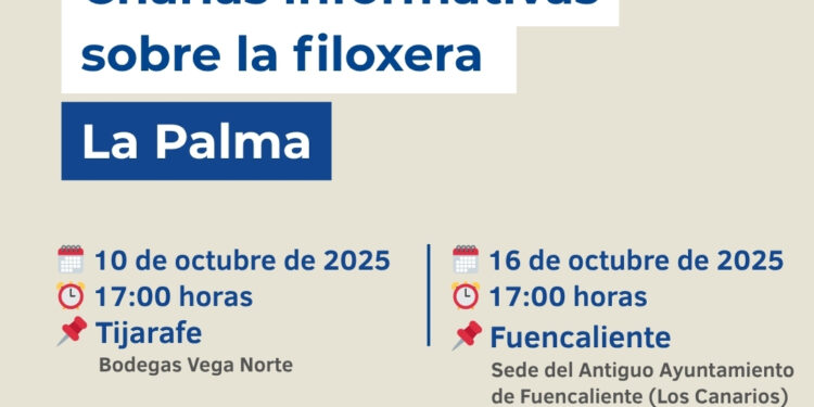 El Gobierno de Canarias y el Cabildo de La Palma organizan en la isla dos charlas informativas sobre la filoxera
