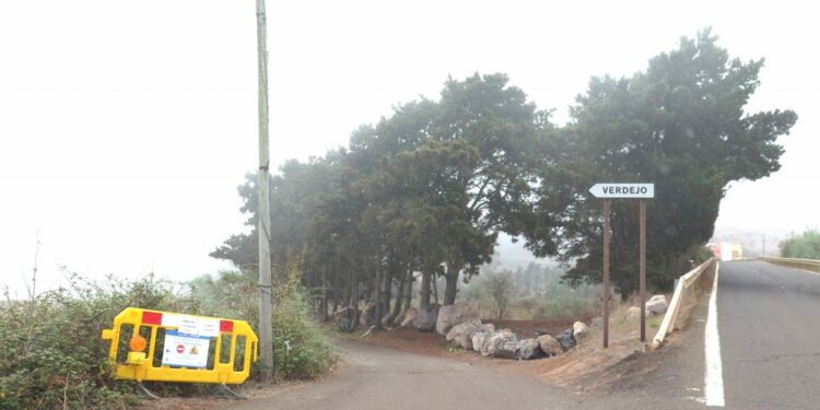 Entrada al pago de Verdejo, en las medianías guienses